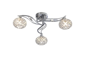 Leimo Polished Chrome Crystal Ceiling Lights Diyas Flush Crystal Fittings Leimo Polished Chrome Crystal Ceiling Lights Diyas Flush Crystal Fittings